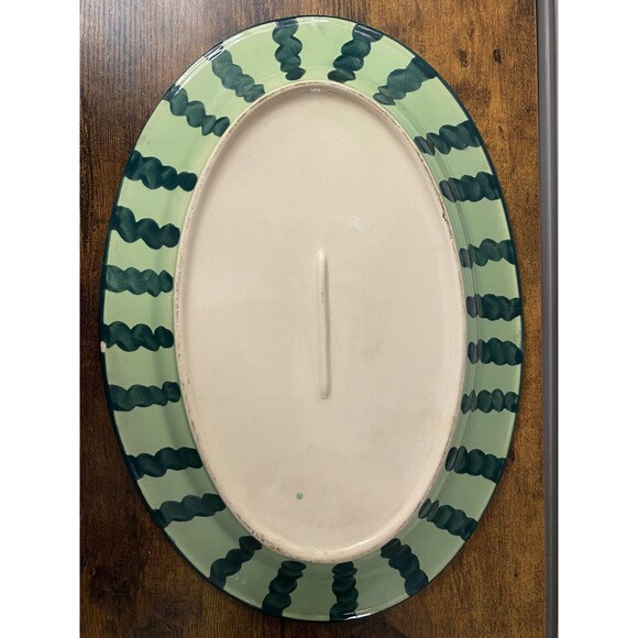 Vintage Ceramic Watermelon Serving Plate - Hand Painted and Beautiful - Picture 3 of 5